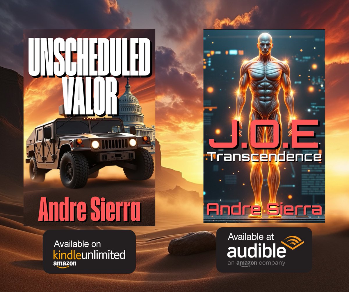 Andre Sierra | Author (@asierraauthor) on Twitter photo <a href="/DavidBlair46320/">David Blair</a> Thanks for the #writerslift, David! You’re Awesome!
Unscheduled Valor - a.co/d/agj3HBG
J.O.E. Transcendence - a.co/d/hXn4TeT <a href="/DavidBlair46320/">David Blair</a> Thanks for the #writerslift, David! You’re Awesome!
Unscheduled Valor - a.co/d/agj3HBG
J.O.E. Transcendence - a.co/d/hXn4TeT