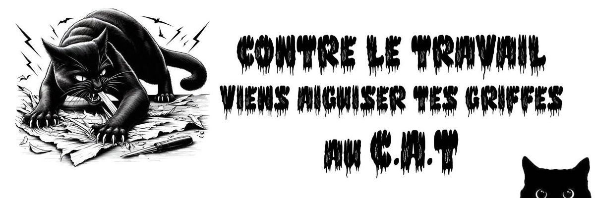 Permanence du C.A.T ce dimanche de 14h30 à 16h30 au 45 rue du Pré Saint Gervais (Paris 19ème) !   

Venez discuter anti-travaillisme, pour s'organiser pour refuser le travail ! 🔥