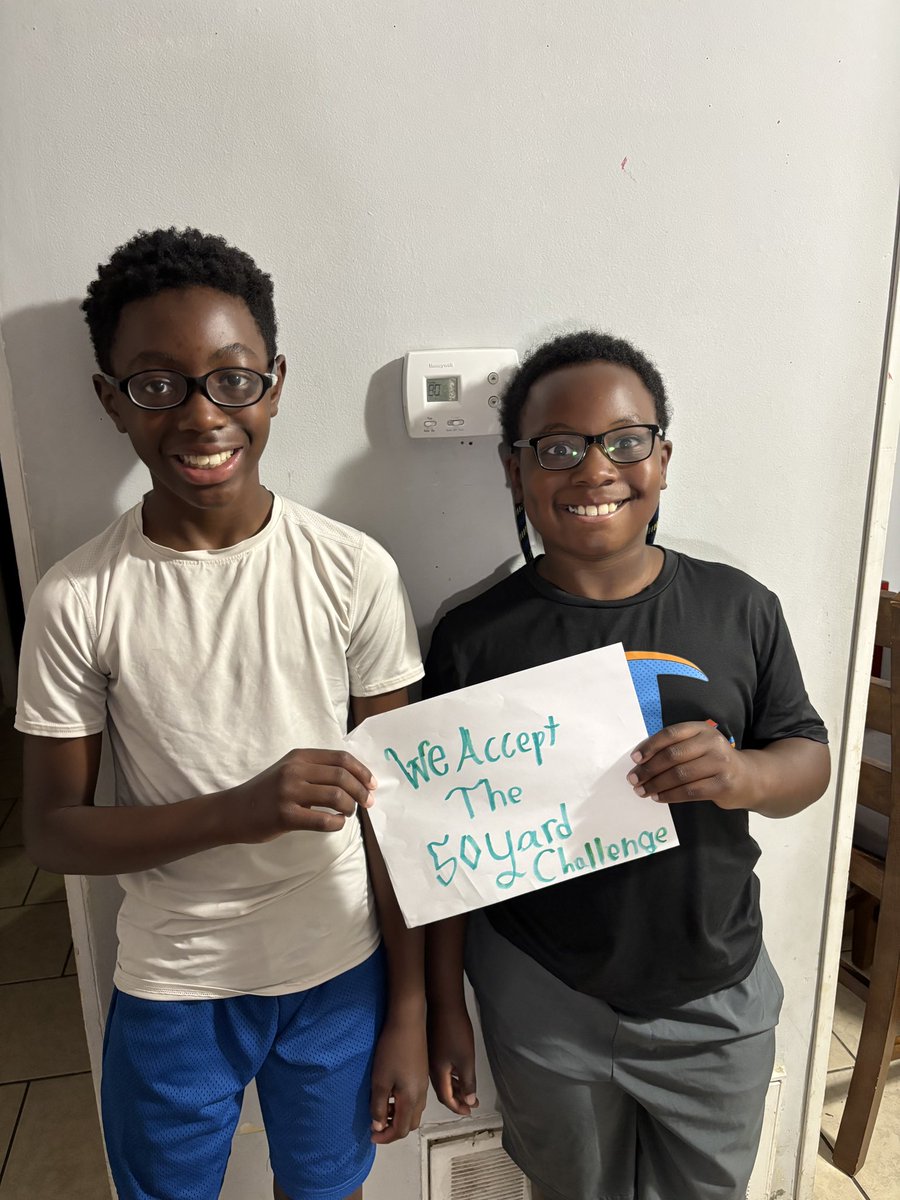 Family,  please help me in welcoming Isaiah &amp; Nehemiah of Louisville, KY to the family ! They’ve embraced the 50 Yard Challenge, pledging to mow  50 free lawns for the elderly, disabled, single parents, and veterans in their community.