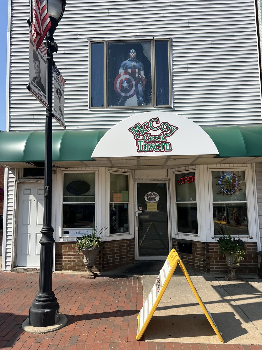 Found a dynamite bar burger at McCoy Creek Tavern in Buchanan, Michigan 🧨