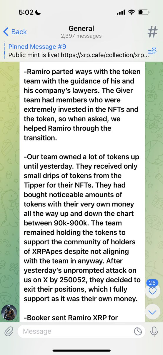 I’ve never ever publicly did anything but talk good about Ramiro and the team 
Everyone left #alterapes $XRPAPES 
<a href="/GiverXRP/">Giver</a>  please explain why you  have something against LGBTQ people I don’t understand how that has anything to do with this project… We accept everyone here