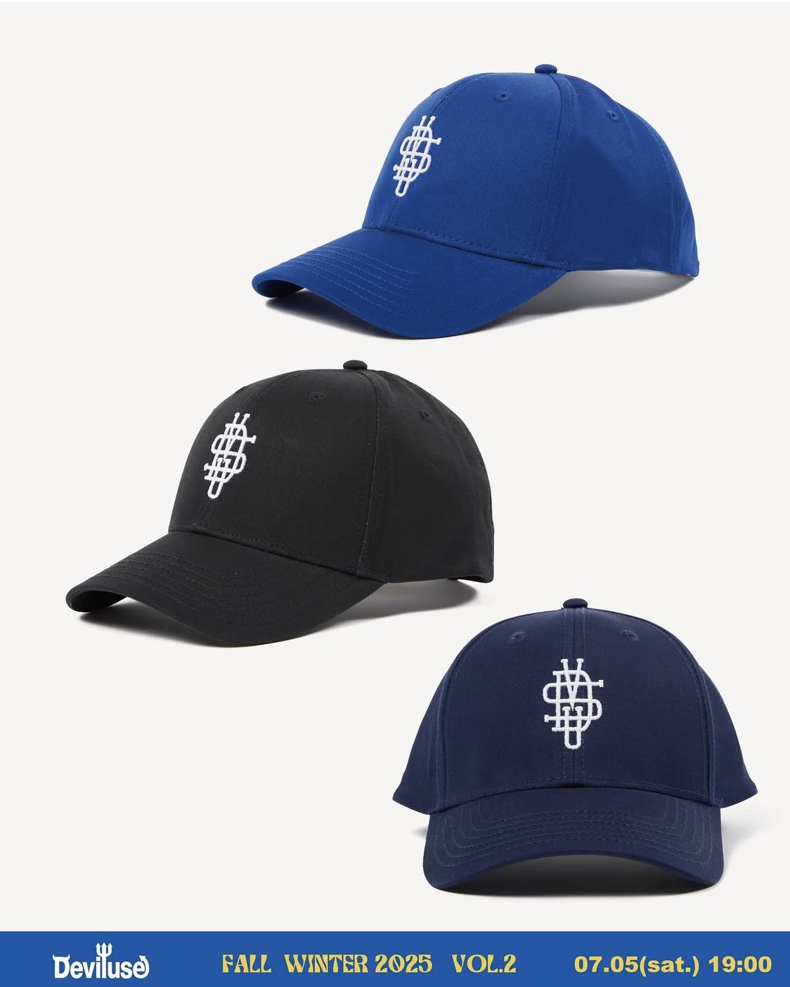 Denim Cap FACT×Deviluse (Black Denim) - Deviluse ONLINE STORE