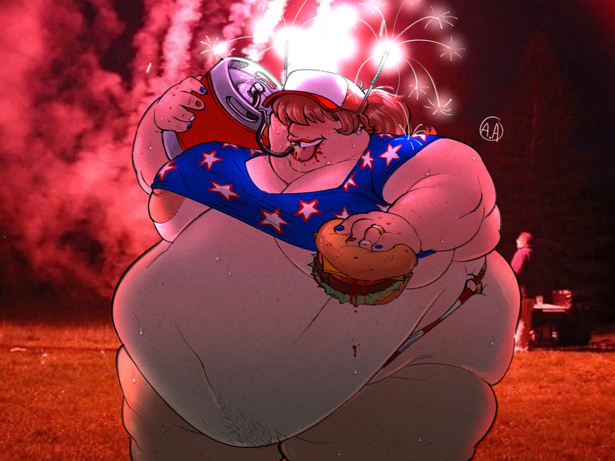 BREAKING NEWS!!

Last night infamous host of conspiracy podcast SCOOP BATTLES, Vanessa Duffy Biggs, had this scandalous picture taken of her at a neighborhood party. When questioned by her audience about her weight, she blamed "the 'gubment' and them 5G towers" as the main cause.