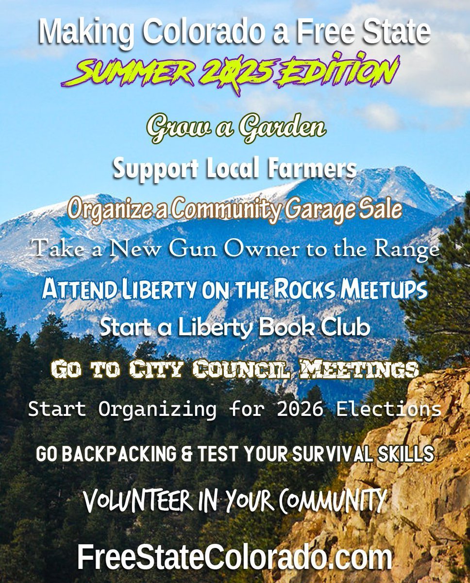 Hope you are having a great Independence Weekend!

Make it a Free State Summer!