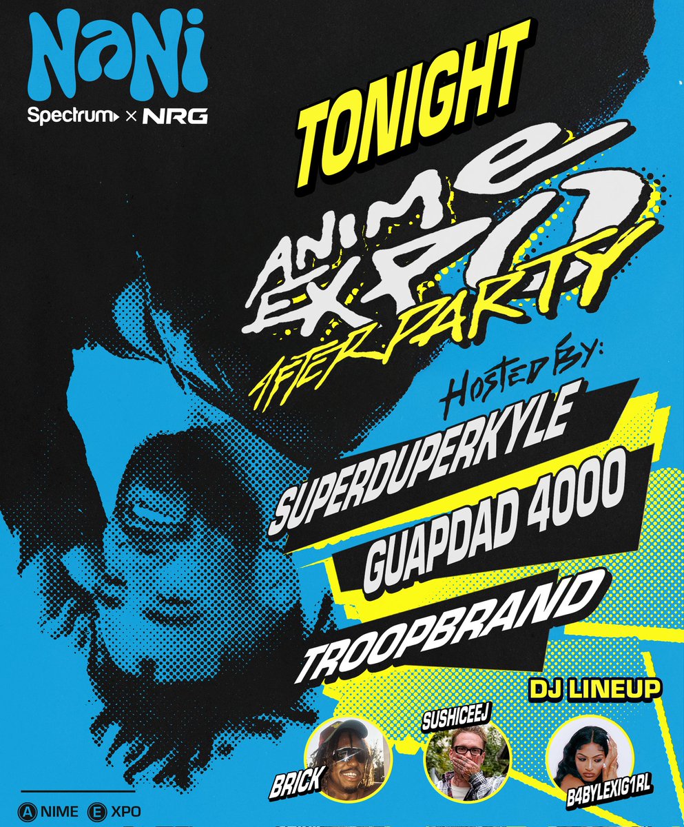 🚨 ATTENTION DLTA 🚨

Our exclusive NRG x <a href="/GetSpectrum/">Spectrum</a> Anime Expo after party is about to kick off TONIGHT