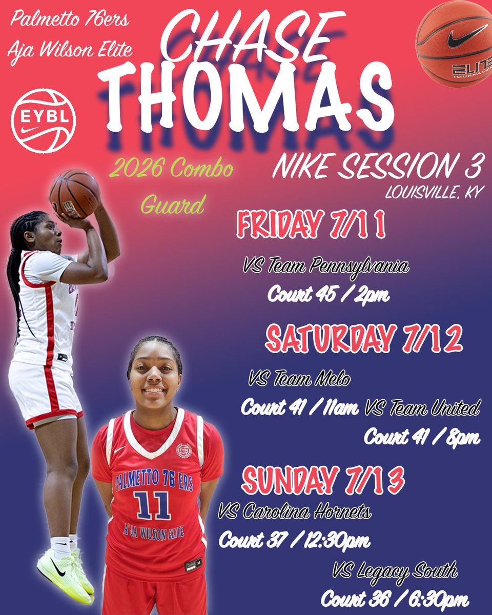 Chase Thomas (@chase_hoops25) on Twitter photo College Coaches come check us out Here is my schedule Run 4 the Roses! <a href="/JeromeFleetwood/">jerome dickerson</a> <a href="/palmetto76erawe/">Palmetto 76ers/Aja Wilson Elite</a> <a href="/bwoodwbball/">Blythewood High Women’s Bengals Basketball</a> <a href="/BWally33/">Coach Brandon Wallace 🏀</a> <a href="/CghrMedia/">CGHRMedia</a> <a href="/TFNsRun4Roses/">TFN's Run 4 Roses</a> College Coaches come check us out Here is my schedule Run 4 the Roses! <a href="/JeromeFleetwood/">jerome dickerson</a> <a href="/palmetto76erawe/">Palmetto 76ers/Aja Wilson Elite</a> <a href="/bwoodwbball/">Blythewood High Women’s Bengals Basketball</a> <a href="/BWally33/">Coach Brandon Wallace 🏀</a> <a href="/CghrMedia/">CGHRMedia</a> <a href="/TFNsRun4Roses/">TFN's Run 4 Roses</a>