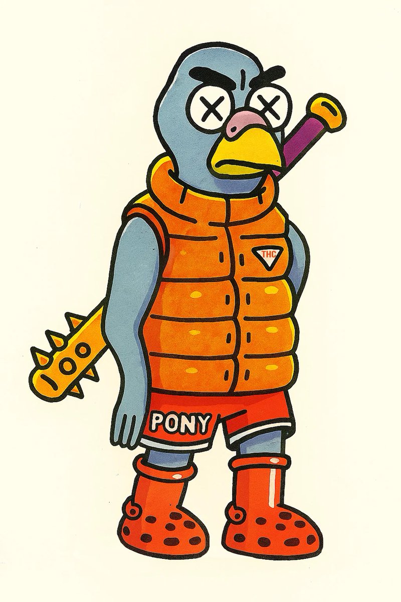 An amazing reprint image from my mind of the amazing Pigeons Of New York Phase 4 #219 That I Won In #ChoppedCheese Can Not Wait Im about to have it printed on canvas and hang it on my wall 🐦🗽 Maybe a Tee Shirt