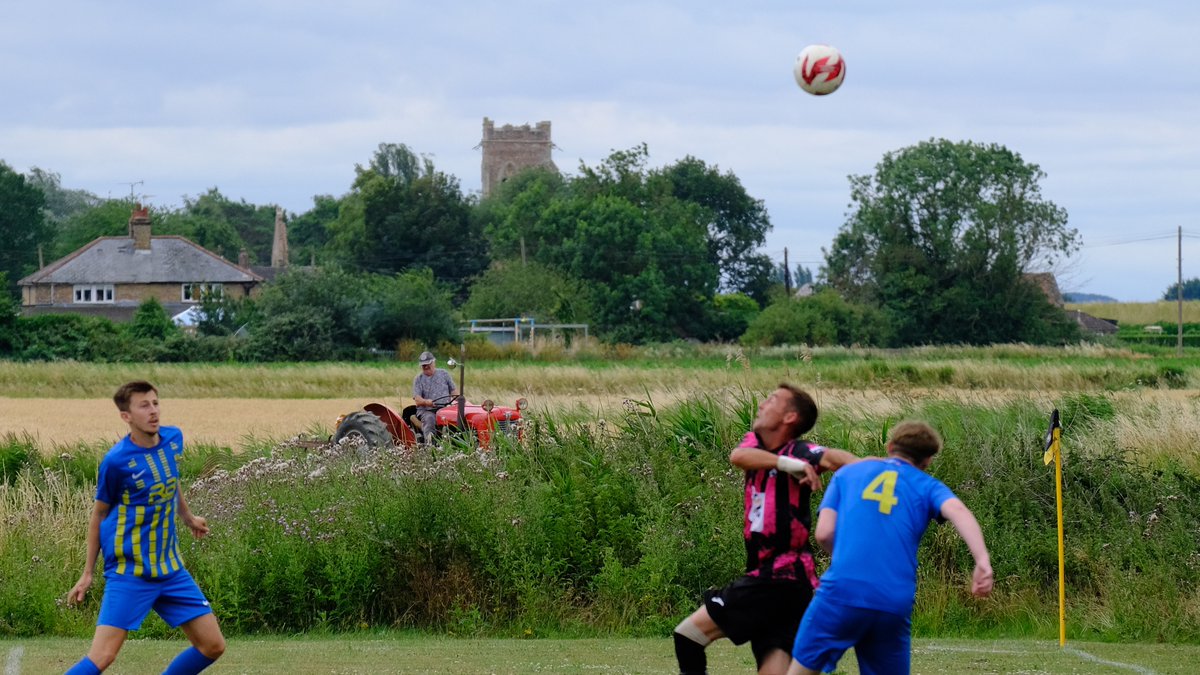 BTurnstiles's tweet image. A brand new candidate for smallest grandstand in the UK and no, its not a TV gantry! At a push today it held 4. A fabulous Fenland setting in Wiggenhall St. Germans today for @AfcLynn v @TerringtonFC13 - a close, well fought pre-season friendly. Excellent little club with hot…