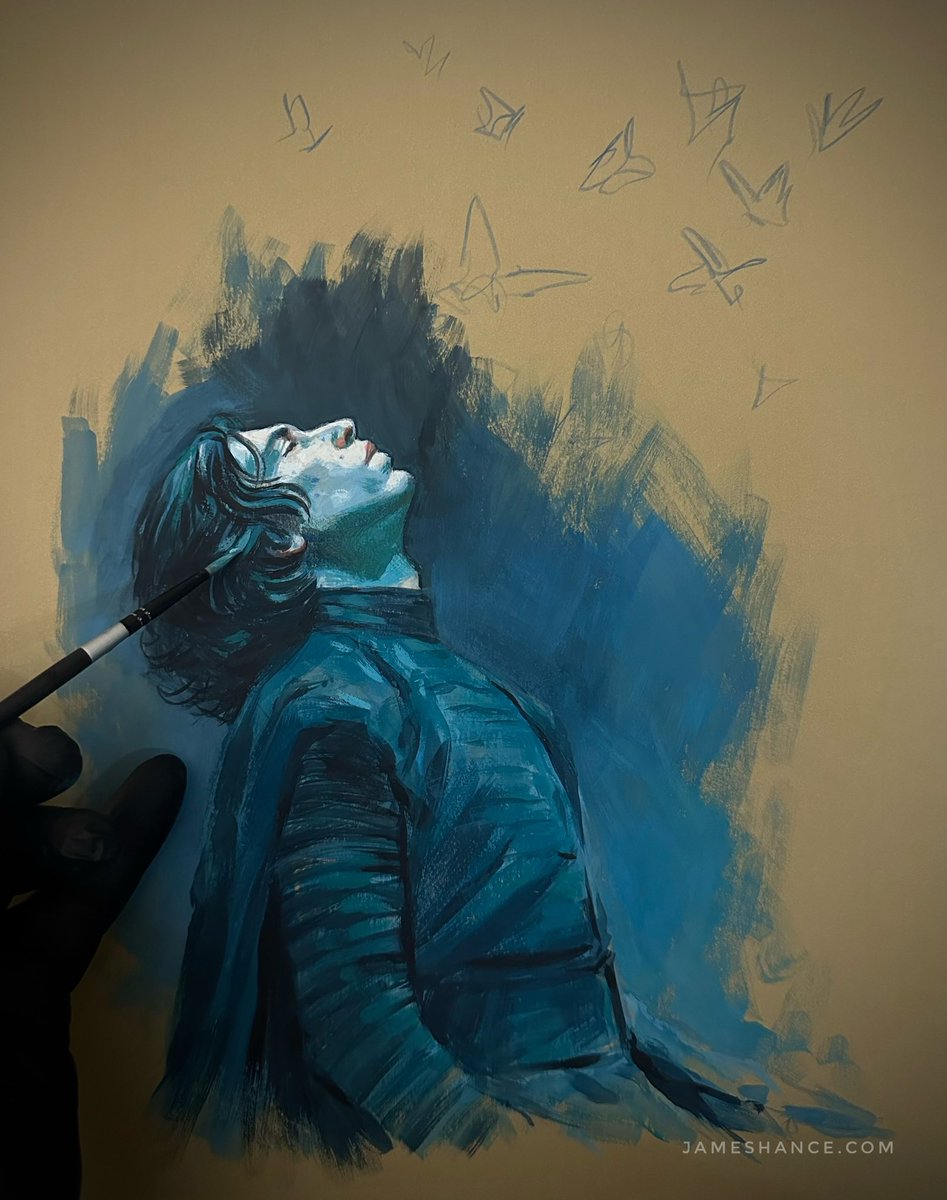 Progress - still working on the perspective, it’s a bit tricky! 🦋