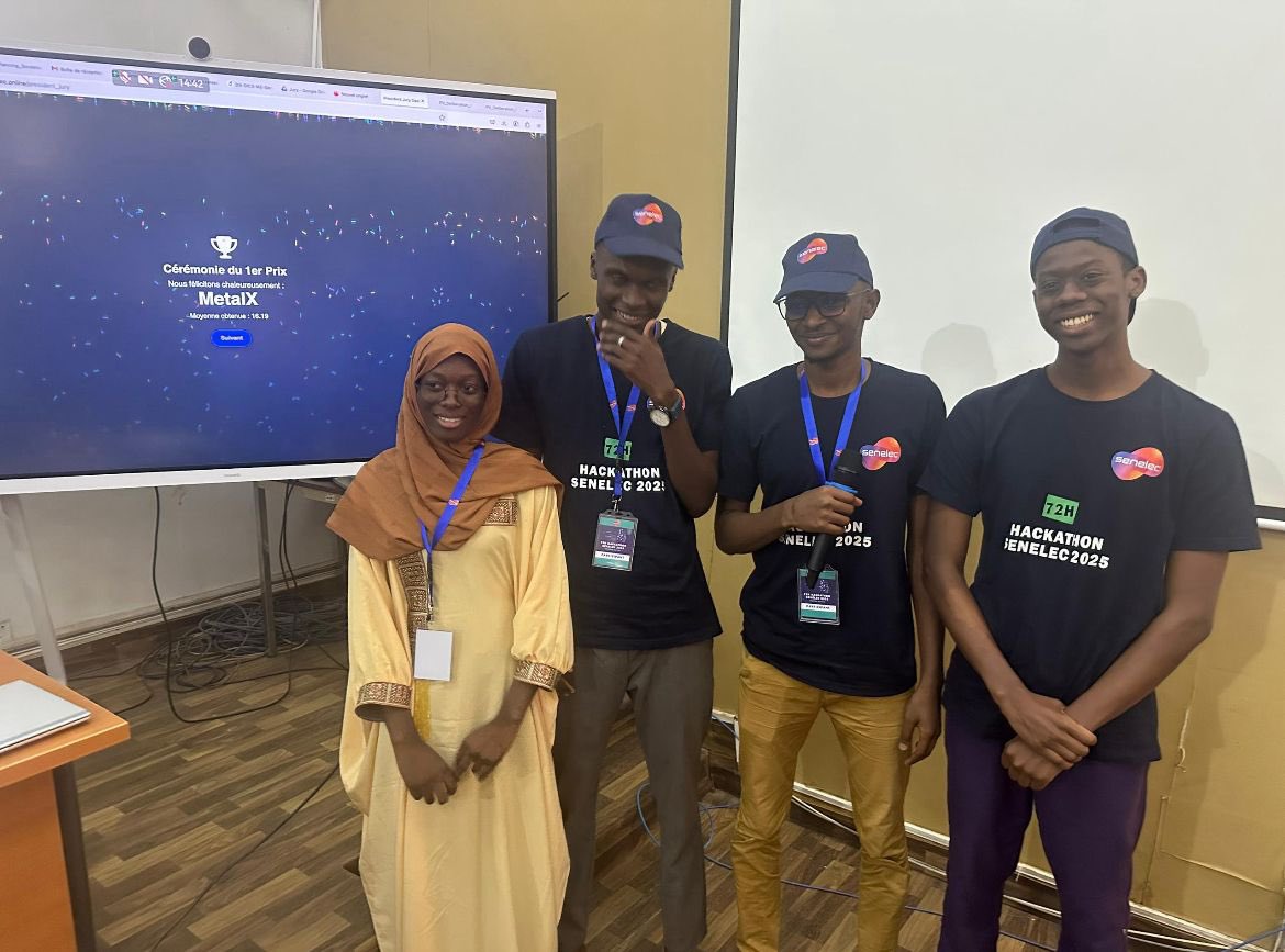 bde_ept's tweet photo. Bravo à nos élèves ingénieurs pour leur brillante performance au Hackathon SENELEC 2025, sur le thème de l’écoute client et l’alignement stratégique. 
🥇 L’équipe MetalX remporte le 1er prix
🥉 L’équipe CodeX décroche le 3e prix
Nous leur adressons nos chaleureuses félicitations. https://t.co/swzNkUbPJp