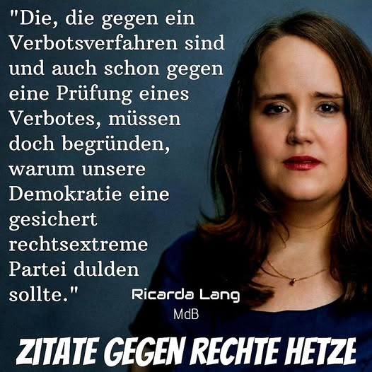 Was Ricarda sagt..
#AfDVerbotSofort