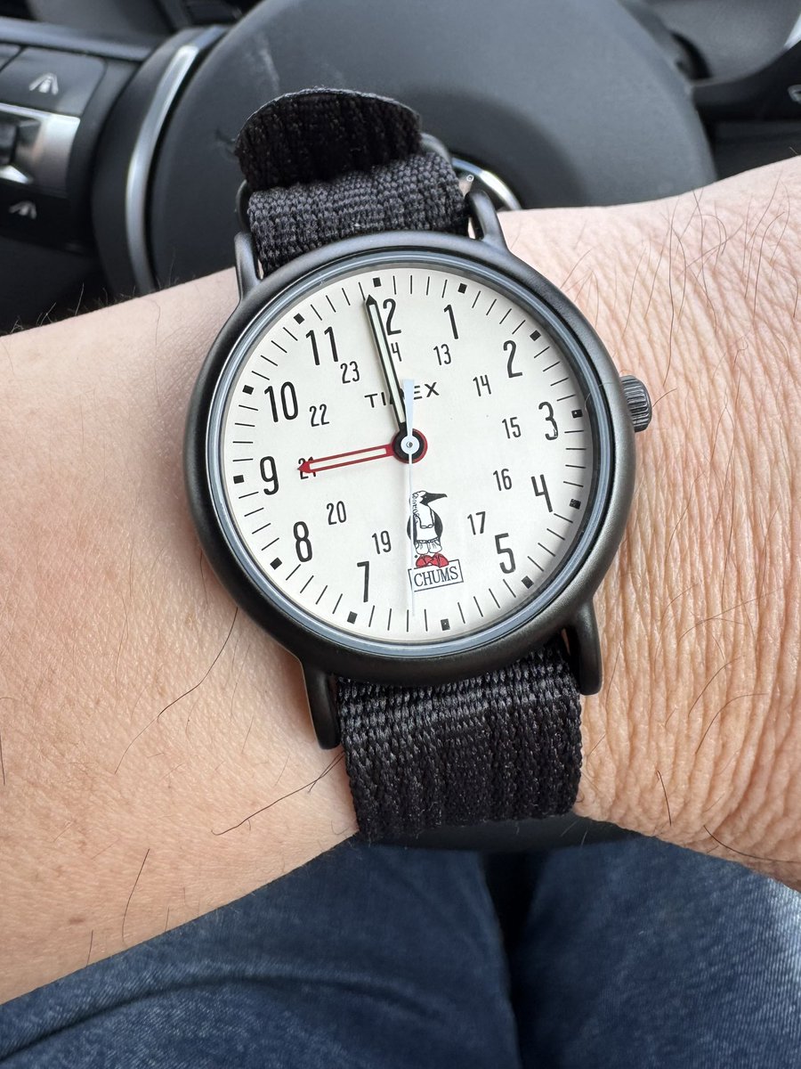 tokei_lover's tweet image. 日曜日　試験会場まで子供を送っていきました
#timex #chums