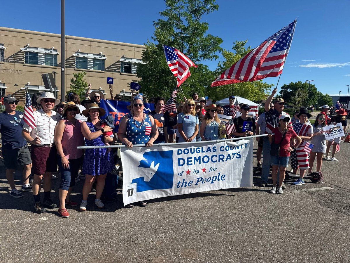 Thank you to everyone who joined the Highlands Ranch 4th of July Parade. 

“If we broke away from tyranny once, we can do it again. Have hope — especially on this day.” 🇺🇸

Let’s keep showing up, speaking out, and standing strong for our values.
