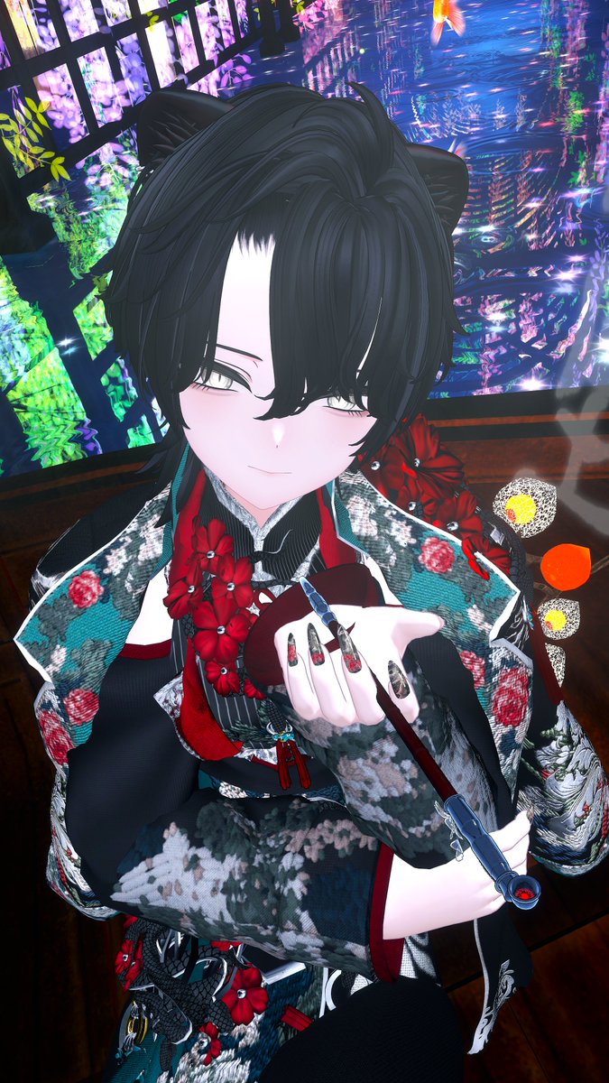 おはよっ
今日も今日とて熱いので、気を付けてね～✨
#Mao3D #Dimgray