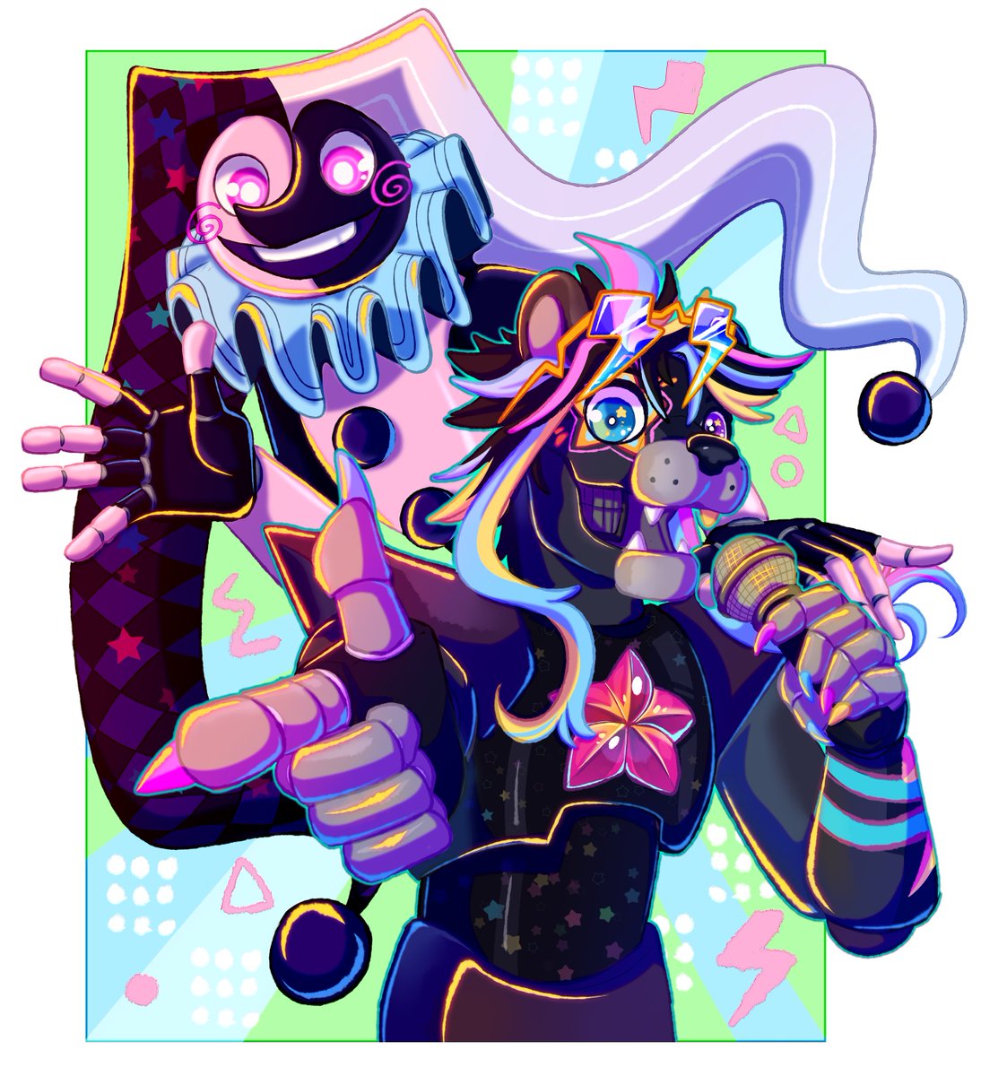 Revenge attack done! 🥰 #Artfight #FNAF artfight.net/~PirateReaper