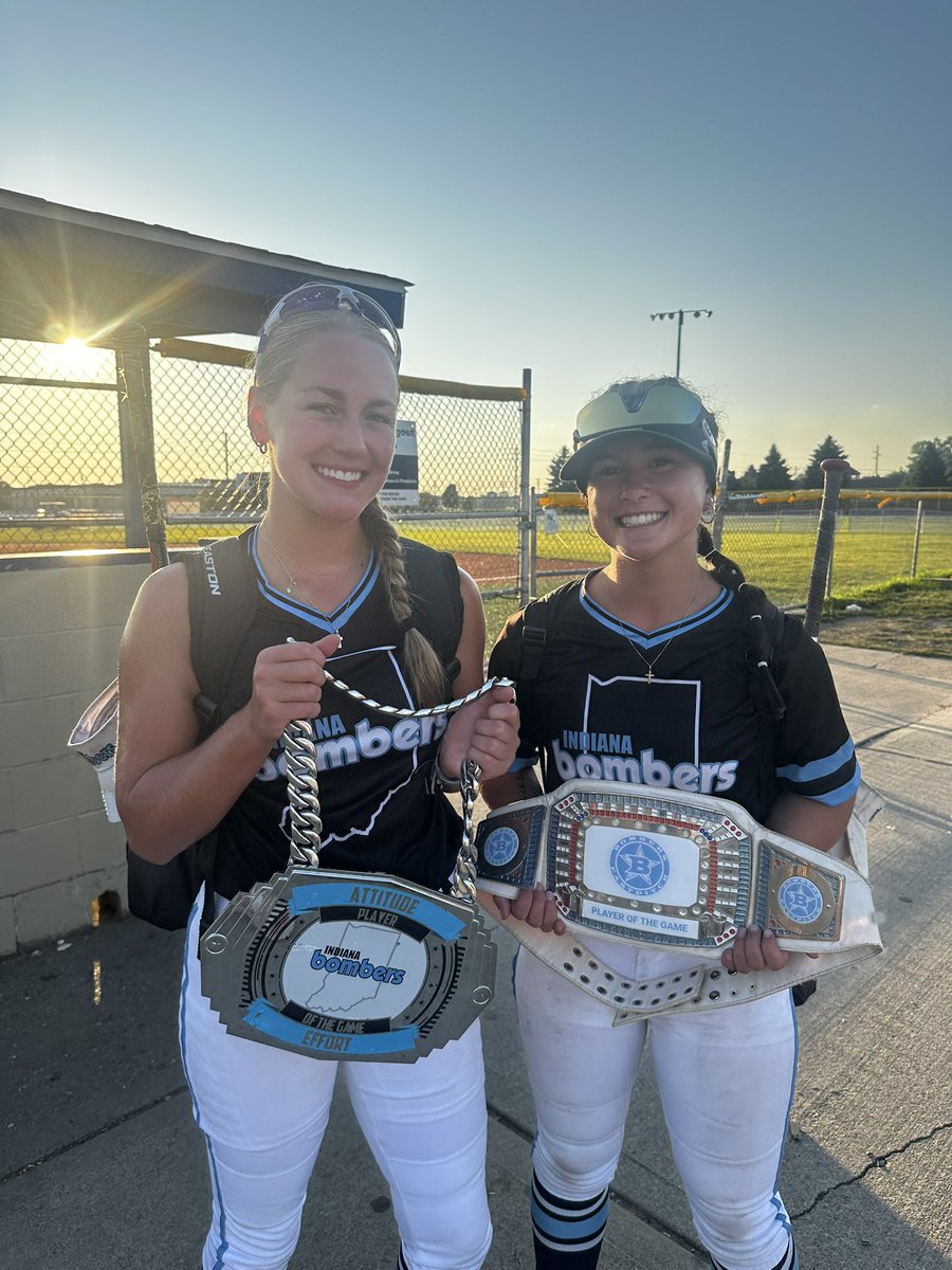 Okay <a href="/KenslyLarkin/">Kensly Larkin</a> we see you killing it at the plate. A double, triple, and in the park home run! And <a href="/kacienading/">Kacie Nading (2027)</a> going 2-2 with some clean fielding at third! Keep it up ladies!