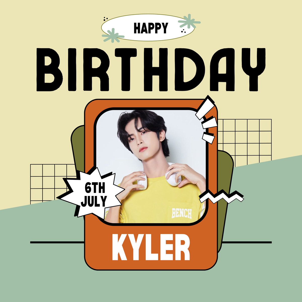 [🎂] HAPPY KYLER DAY

May July bring you happiness. We wish you all the best on your special day, our Kyler Chua.

BIDA ANG SAYA WITH KYLER

#23rdKYLERificDAY
#HORI7ON #호라이 #KYLER #카일러