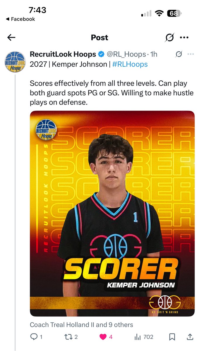 One of the best guards in the class of 2027! My guy Kemper Johnson!