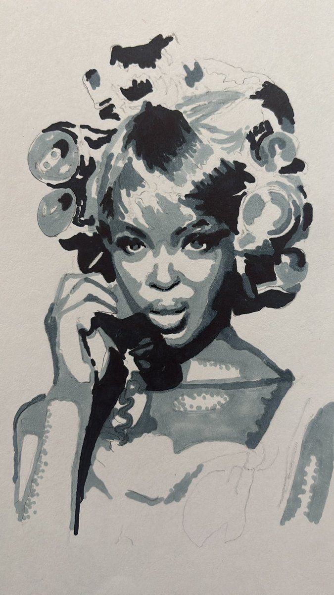 4jaida4's tweet image. naomi by me ✍🏼 wip in ink