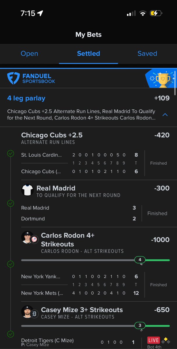 VndiG_'s tweet photo. @CodyBrownBets sold one, smacked the other, lets run it back boss!! https://t.co/vS1sJOQKA3