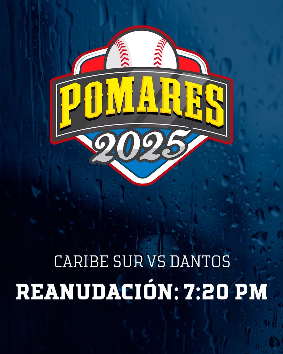 beisbolgpo's tweet photo. #Pomares2025 || A las 7:20 PM, se reanudará el último juego de la serie entre Caribe Sur y Dantos
#Beisbo #Nicaragua https://t.co/115WerrOaj