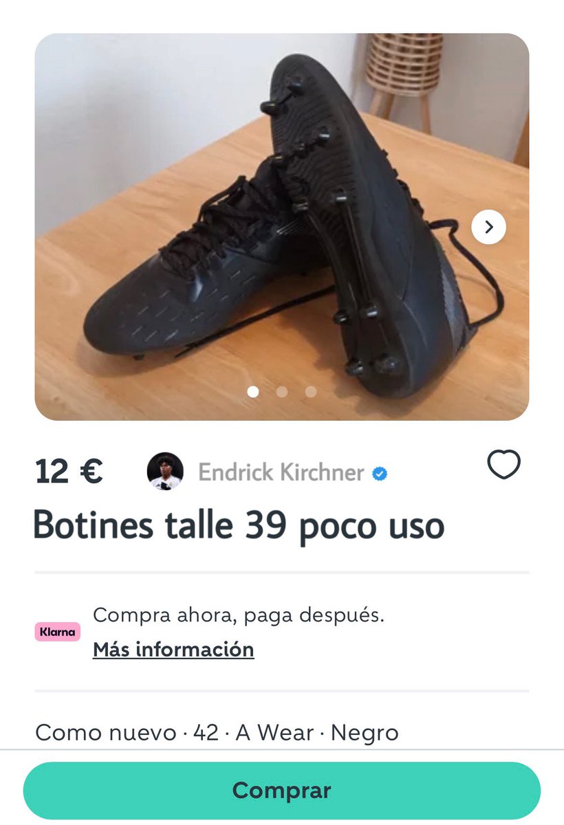 enbajafutbol's tweet photo. “BOTINES TALLE 39 POCO USO”

Endrick puso a la venta sus botines por falta de uso 💪🇧🇷 https://t.co/zOhOKh7mjs