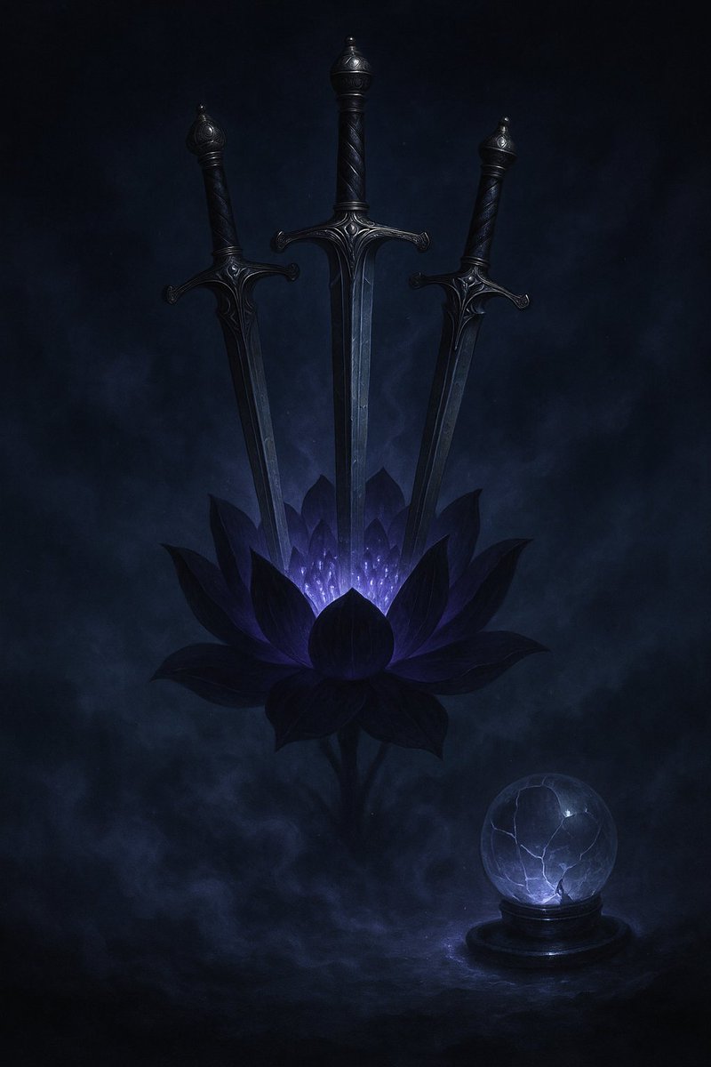 shatteredorb's tweet image. A Card For You, A Read From Me
Evening Reading - The Third Sword (piercing lotus), Sorrow
Full write up on links in profile.
Be Safe & Be Well.
Love ❤️🔮
#witch #tarot #thoth #shaman #blessedbe #evening #night #moon #reading #sorrow #swords #three #balance #braindrain