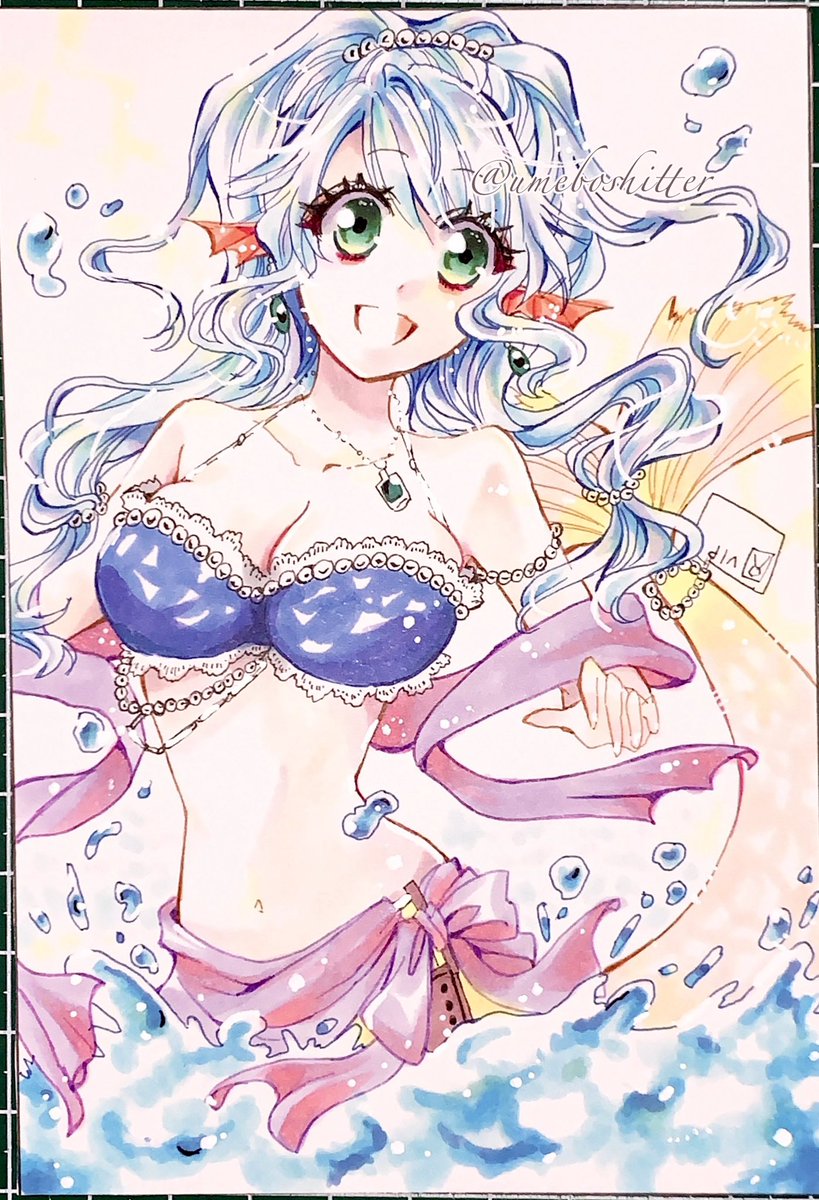 umeboshitter's tweet image. うちの子、トリテ。
そろそろ水色のコピックが無くなってきた。