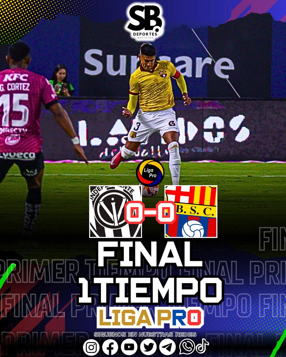 SentimientoBar's tweet image. FINAL DEL PRIMER TIEMPO 🔥😮
#IDV 0-0 #BSC 
LIGA PRO 2025