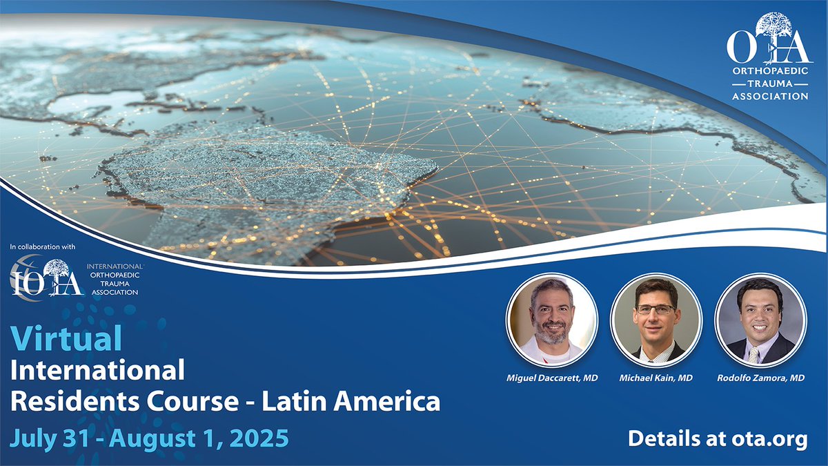Established in 2022, the International Resident Course is in collaboration with <a href="/otatrauma/">OTA</a> and designed for orthopaedic surgery residents in Latin America. Divided into six small groups, residents will learn a diverse range of skills. Register now at bit.ly/4lDLFqd