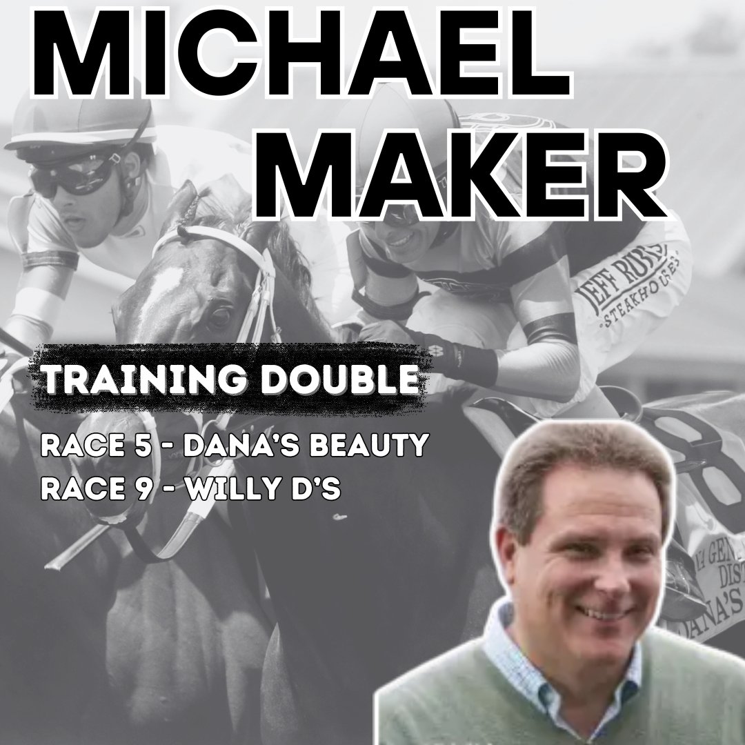 Congratulations to trainer Brad Cox on his training TRIPLE and Michael Maker on his training double!