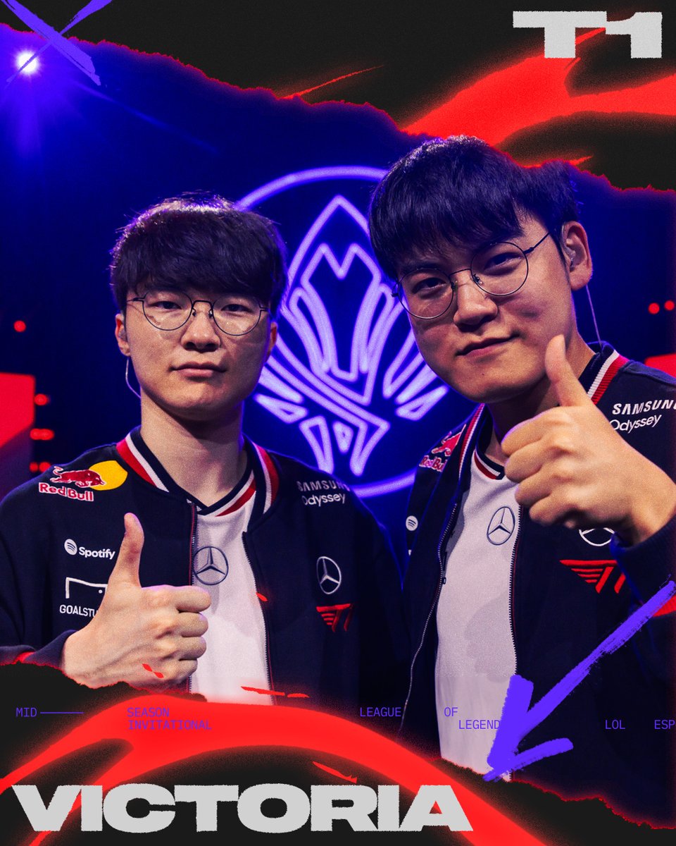 ¡EL REY DEMONIO Y <a href="/T1LoL/">T1 LoL</a> LO LOGRAN! Con tres VICTORIAS seguidas, confirman su avance por la llave superior de este #MSI.

T1 3 - 0 BLG | #MSI2025