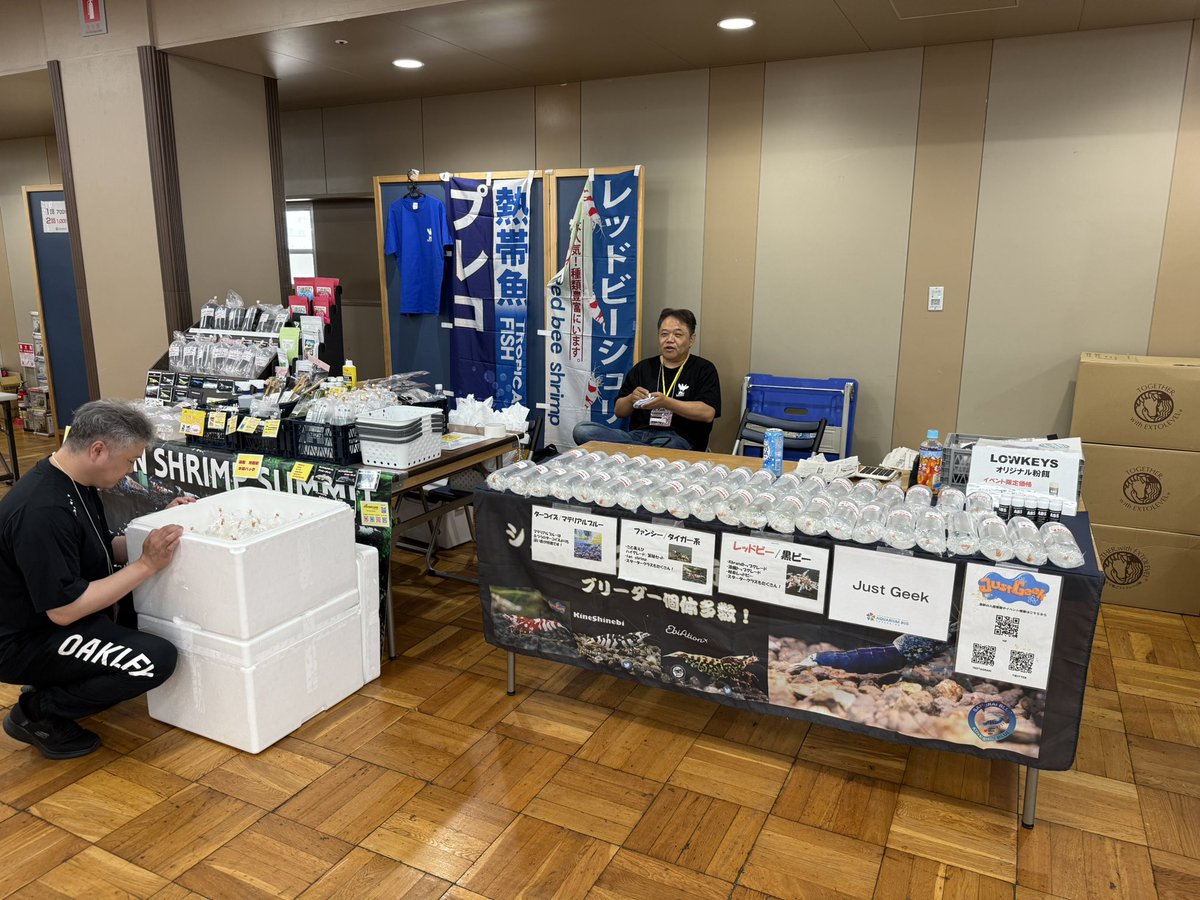 アクアリウムバス設営完了です‼️
6階で待ってます🤲
#アクアリウムバス