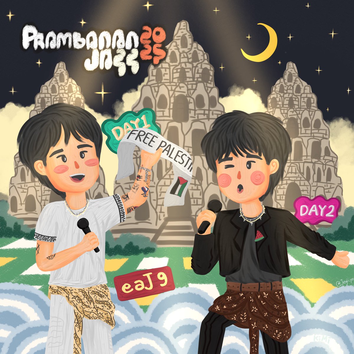 Jeyii_yo's tweet image. Can’t make it to PJF, but I turned your unforgettable enchanted moment into my art 🌌✨
#eaJatPrambananJazz @eaJPark
#eaj1 #eaJ1EP #canwejustpause