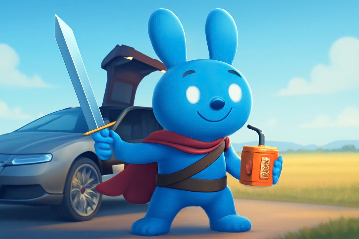 Little blue bunny Knight is ready for the upcoming altcoin season.