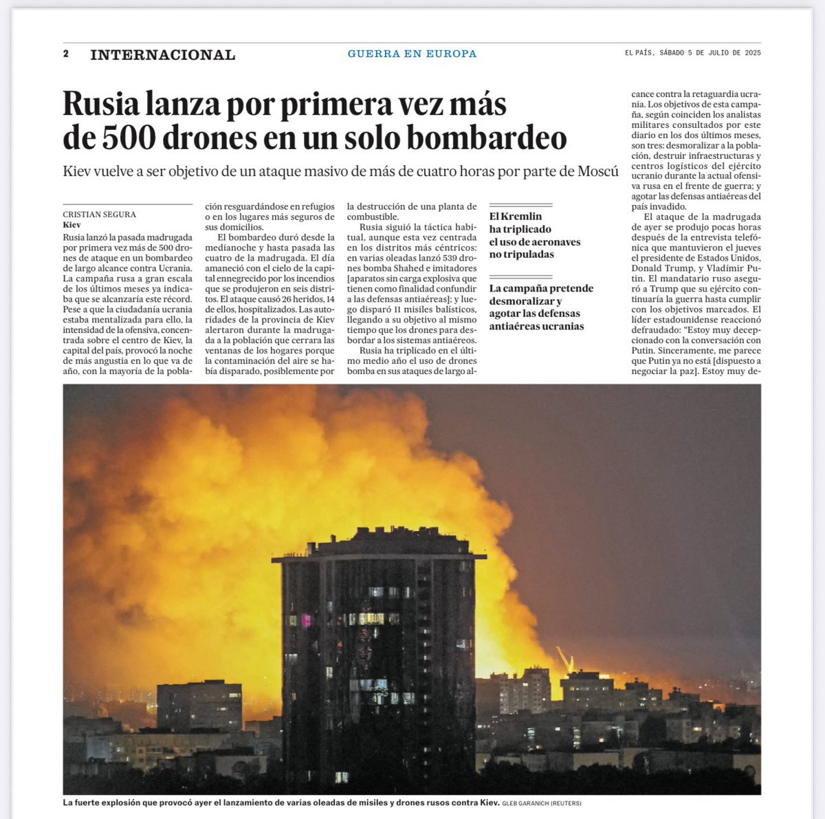 "El hombre es el lobo del hombre", escribió Plauto. "El hombre es el lobo del hombre", repitió Hobbes…
Me entristece advertir que, en pleno siglo XXI, genocidas como Putin y  Netanyahu sigan asesinando, torturando, violando, destruyendo…y que nadie los quiera detener 🇺🇦🇵🇸.
