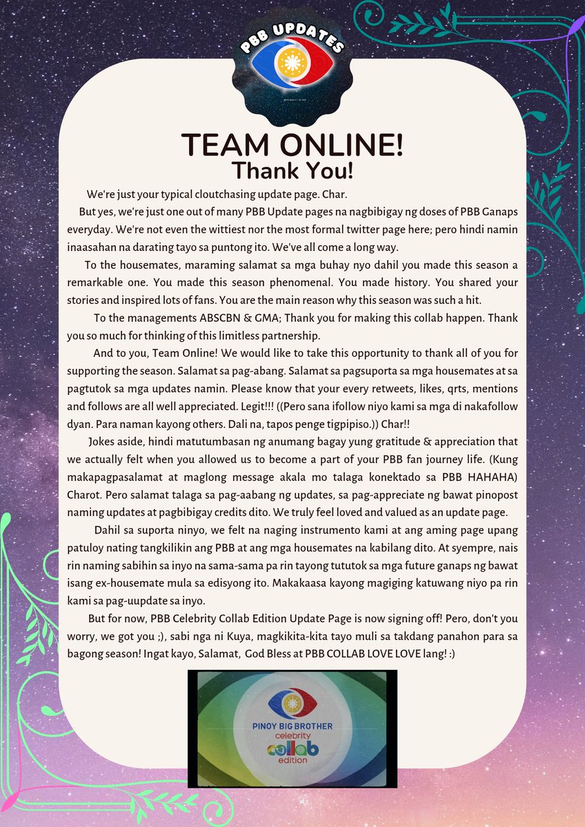 PBB_Updates_'s tweet image. Another successful PBB season has ended and for that, we thank you! ♥️