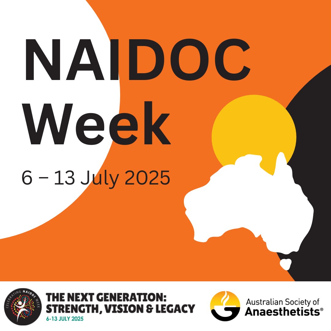 The Australian Society of Anaesthetists (@asa_australia) on Twitter photo The 2025 NAIDOC Week marks a 50 year milestone. This week is an important celebration of First Nations voices, culture and achievements, and a time to acknowledge and recognise the path to reconciliation that still lies ahead. The 2025 NAIDOC Week marks a 50 year milestone. This week is an important celebration of First Nations voices, culture and achievements, and a time to acknowledge and recognise the path to reconciliation that still lies ahead.