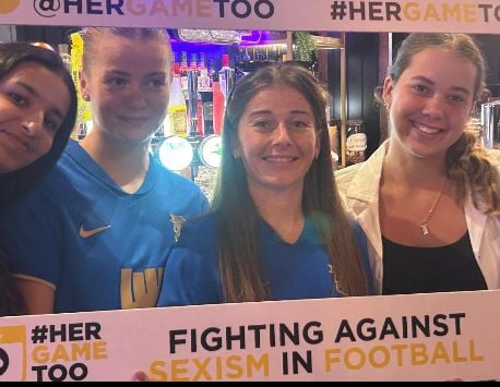 BCFCWomenOSC's tweet image. Brilliant to see @HerGameToo with @BCFCWomen last night, looking forward to working together to improve football for everyone 👏 also was lovely to see our own @HerGameToo ambassador and fellow OSC lead @ClaireLa13 💙 #HerGameToo #lionesses #BCFCWOMEN #BCFCWOMENSOSC #BCFC #KRO