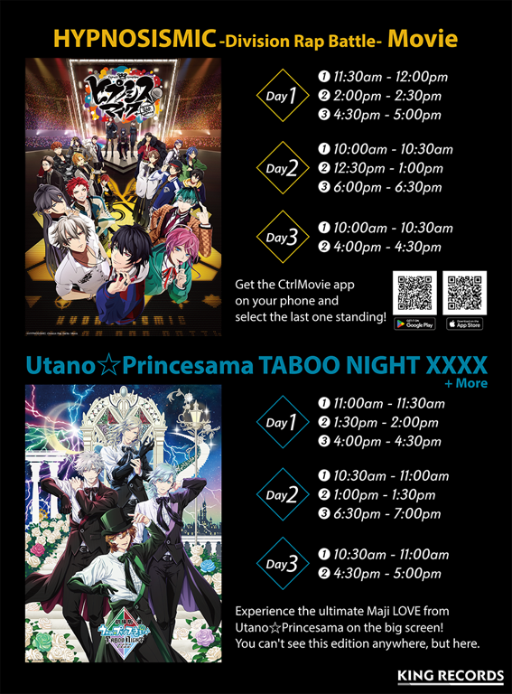 kingrecords_en's tweet image. DAY3 is over!🎉
The excitement at the screening was absolutely amazing…! 🔥
Did you have fun? 💬
Sadly, tomorrow is the final day...
Come to the booth for the mini screening or to take photos with the large panel! 📸
We're waiting for you at the E-50 booth!🙌
#Utapri #HypMic…