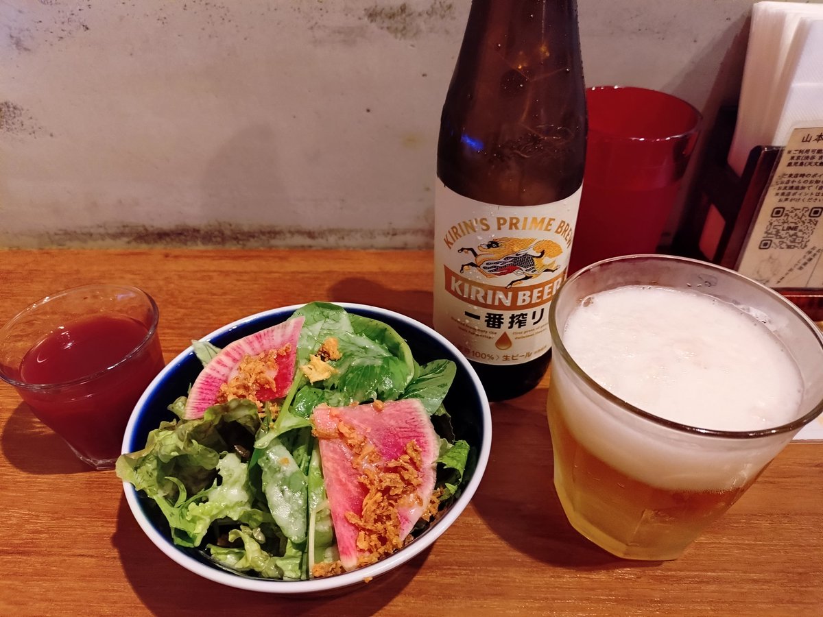 渋谷フリマ水無月いとさん10分撮影の後渋谷「山本のハンバーグ」自家製ハンバーグセットで1杯