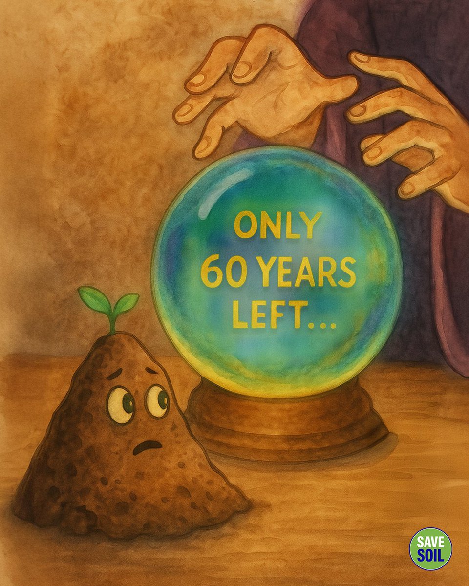 We don’t need a crystal ball to see the future — even scientists say we’ve got just 60 years of soil left before it turns to infertile sand.

Action Now: savesoil.org

#SaveSoil