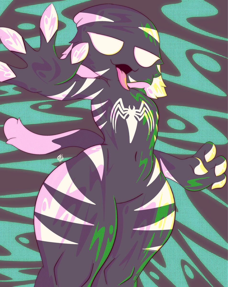 Goofy_horns's tweet image. meow skulls symbiote :3