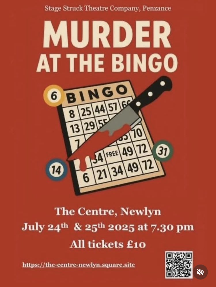 The Centre Newlyn (@thecentrenewlyn) on Twitter photo Murder at the bingo from stagestruck theatre company 24 and 25 July <a href="/thecentrenewlyn/">The Centre Newlyn</a> tickets £10 the-centre-newlyn.square.site Murder at the bingo from stagestruck theatre company 24 and 25 July <a href="/thecentrenewlyn/">The Centre Newlyn</a> tickets £10 the-centre-newlyn.square.site