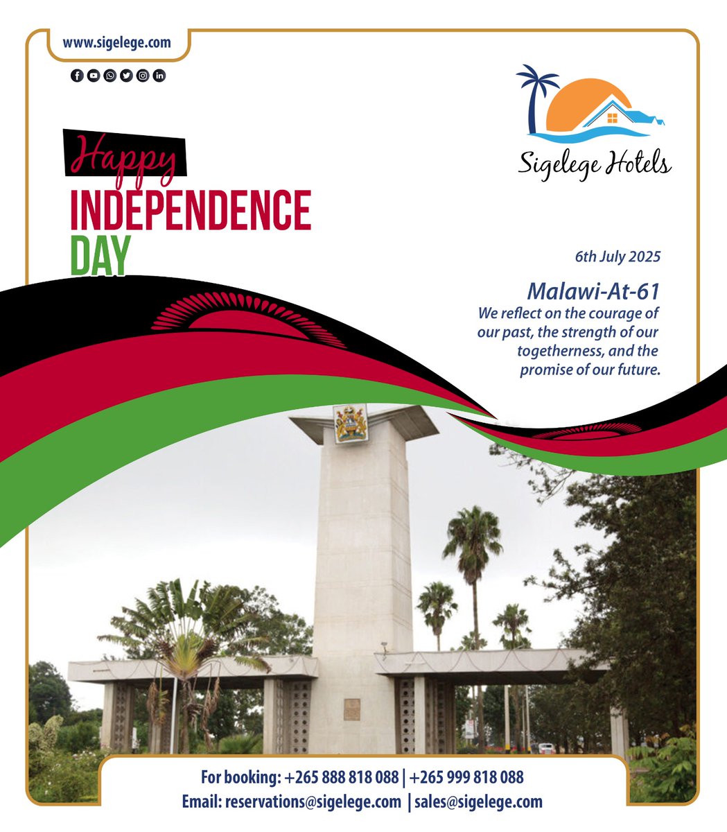 A happy Independence Day from Sigelege Hotels!

#anewstandardinhospitality #independence