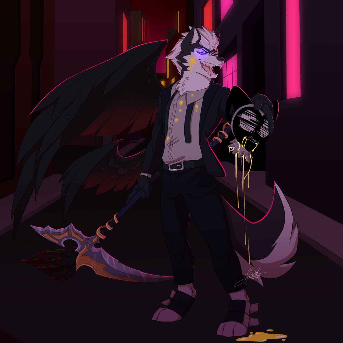 Commission Done for <a href="/ChurchEgorov95/">🖤🏳️‍🌈Zenethen “Zen” Pyris🏳️‍⚧️🤍</a> 
Thanks a lot for the support! :] 🤍🤍

#HazbinHotel #HelluvaBoss