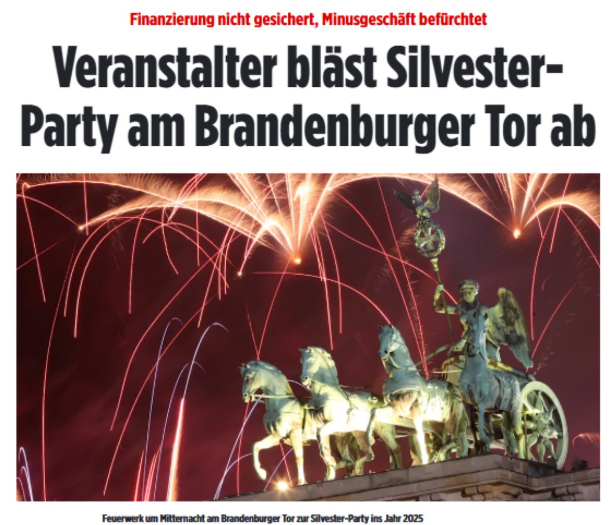 Aber Weihnachten zieht Berlin noch durch, oder ?