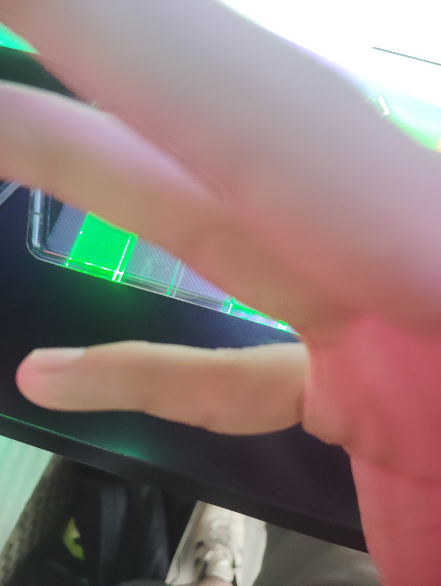 指が終わりました