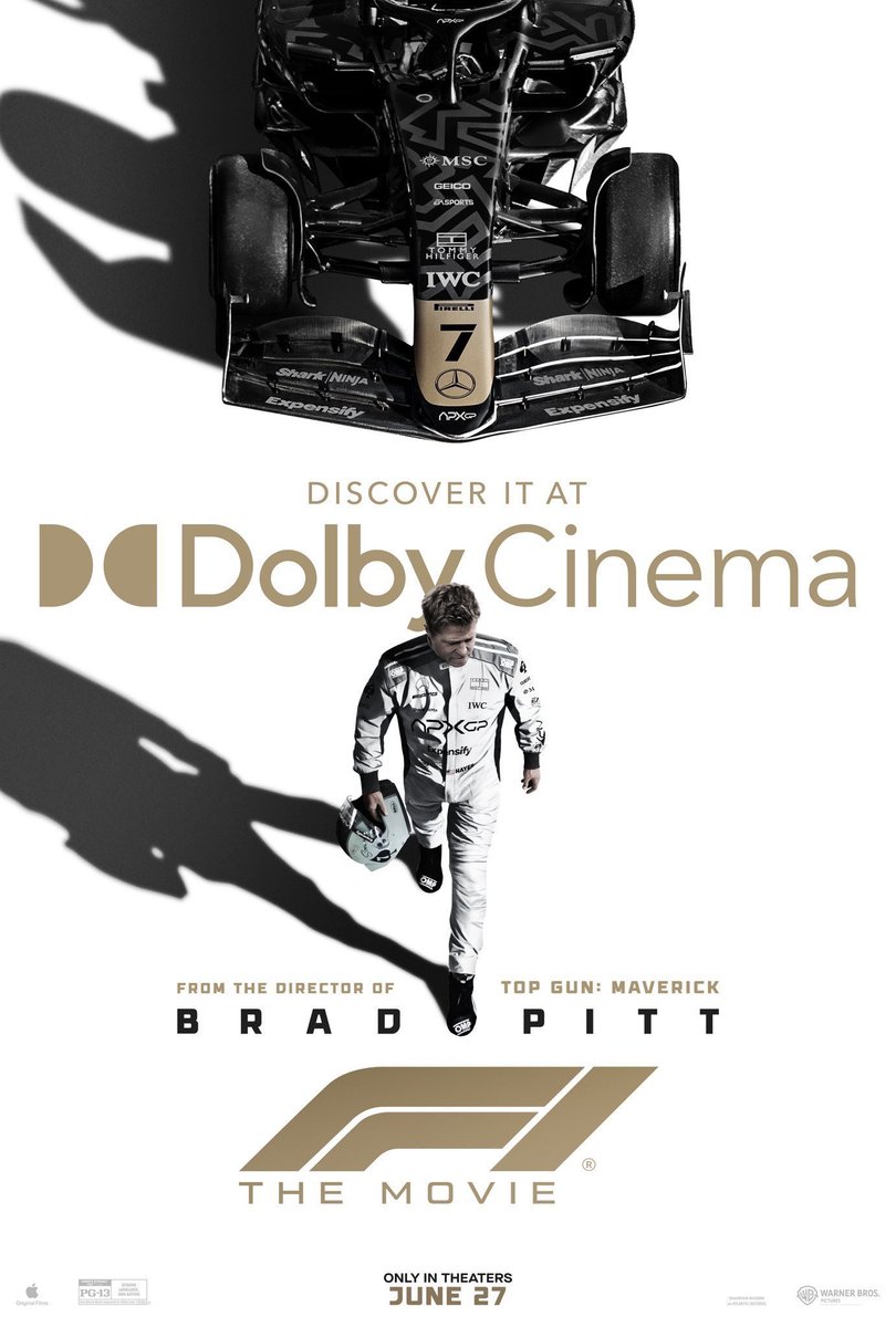 cbpcb's tweet photo. @aaron_pierre1 #F1TheMovie: The Writer and Director have infused loads of  energy and charm into a formulaic sports drama. Terrific work by the cast and technical crew as well. Overall,  an exhilarating experience. https://t.co/1pXAltxbQ6