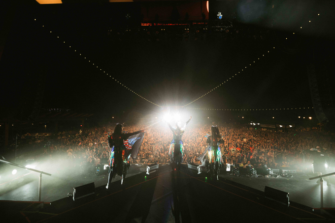 On stage media image